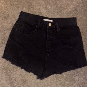 Pacsun Black Denim Vintage High Rise Shorts